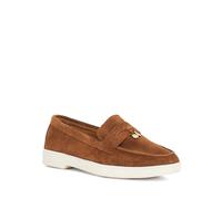 Dune London Ladies Grinning Suede Slip On Loafers Size UK 5 Suede Dark Tan