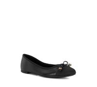 Dune London Ladies Hallo Wide Fit Charm-Detail Ballet Shoes Size UK 6 Flat Heel Ballet Pumps Black