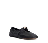 Dune London Ladies HAVELLA Ruched Leather Ballet Flats Ballet Pumps
