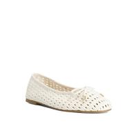 Dune London Ladies HYPNOS Woven Raffia Ballet Flats Size UK 3 Ballet Pumps