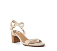 Dune London Ladies JALIZ Wide Fit Block Heel Sandals Size UK 3 Block Heel Heeled Sandals Ecru