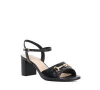 Dune London Ladies JAYAR Snaffle Trim Ankle Strap Open Toe Sandals Size UK 6 Block Heeled Sandals