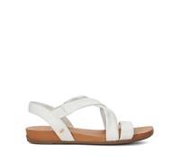 Dune London Ladies LANDIES Wide Fit Casual Sandals Size UK 4 Flat Sandals White