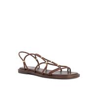 Dune London Ladies LEOLA Flat Leather Strappy Sandals Size UK 8 Casual Sandals