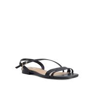 Dune London Ladies LEVON Flat Leather Sandals Size UK 3 Casual Sandals