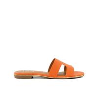 Dune Womens Loopers Flat Mule Sandals Orange 36