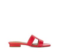 Dune London Ladies LOUPE Smart Slider Sandals Size UK 3 Block Heel Sliders Red