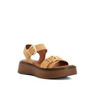 Dune London Ladies LUNO Double Strap Flatform Sandals Size UK 5 Casual Sandals