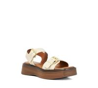 Dune London Ladies LUNO Double Strap Flatform Sandals Size UK 6 Casual Sandals