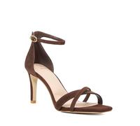 Dune London Ladies MADRINA Ankle Strap Open Toe Sandals Size UK 6 Suede Heeled Sandals