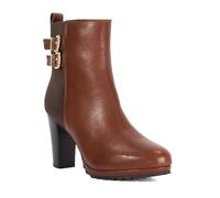 Dune London Ladies OREANIX Double Buckle Block Heel Boots Size UK 6 Platform Heel Ankle Boots
