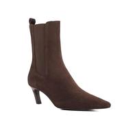 Dune London Ladies ORIE Suede Pointed Toe Slanted Heel Ankle Boots Size UK 6 Suede