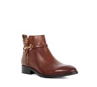 Dune London Ladies PARKLYN Wide Fit Leather Ankle Boots Size UK 5 Flat Heel