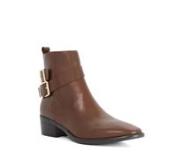 Dune London Ladies PATTIN Buckle-Detail Ankle Boots