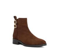 Dune London Ladies PINEHURST Double Buckle Suede Ankle Boots Size UK 5 Suede