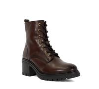 Dune London Ladies PLOTTED Leather Lace Up Ankle Boots Size UK 7