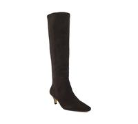 Dune London Ladies SLINK Knee High Low Heel Boots Size UK 6 Stacked Heel Suede Knee High Boots