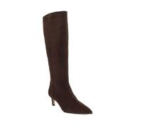 Dune London Ladies SMOOTHLY Kitten-Heel Knee-High Wide Fit Boots Size UK 5 Suede Knee High Boots