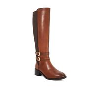 Dune London Ladies TATTER Leather Knee High Riding Boots Size UK 5 Block Heel Knee High Boots