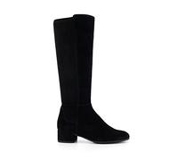 Dune London Women's Ladies Tayla - Stretch-Suede Knee-High Boots - Black - Size: 4