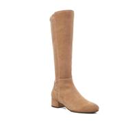 Dune London Women's Ladies Tayla - Stretch-Suede Knee-High Boots - Brown - Size: 5