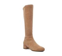Dune London Women's Ladies Tayla - Stretch-Suede Knee-High Boots - Brown - Size: 7