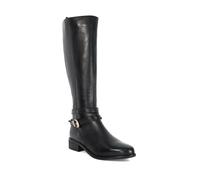 Dune London Ladies TEXAZ Almond Toe Knee High Riding Boots Size UK 8 Block Heel Calf Boots Black