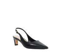 Dune London Ladies Wide Fit CONNECTION Leather Kitten Heel Sling-Backs Size UK 5 Slingbacks