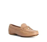 Dune London Ladies Wide Fit Grip Casual Leather Loafers Size UK 3 Camel