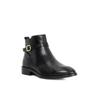 Dune London Ladies Wide Fit PEMMA Leather Buckle Detail Ankle Boots Size UK 5