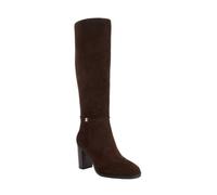 Dune London Ladies Wide Fit STARLLING Heeled Knee-High Boots Suede Knee High Boots