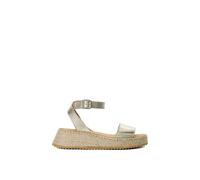 Dune London 'layney' Leather Sandals In Gold Gold 8