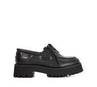 Dune London Leather Griffyn Shoe BLACK SIZE 3