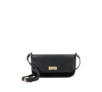 Dune London Leather Textured Cross Body Bag Black