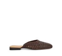 Dune London Leather Woven Mule Sandals BLACK SIZE 3