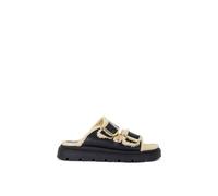 Dune London 'lodge' Leather Sandals In Black Black 3