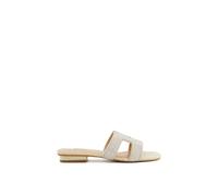 Dune London Women's 'Loupe' Sliders in Silver | Size: 4 Dune London Silver 4