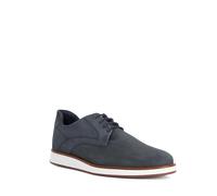 Dune London Mens BEKO Perforated Gibson Shoes Size UK 9 Flat Heel Derby Shoes Blue