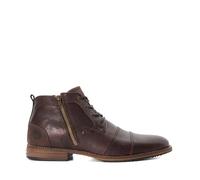 Dune London Mens CAPTAINS Double Toe Cap Detail Leather Boots Size UK 11 Block Heel Casual Boots