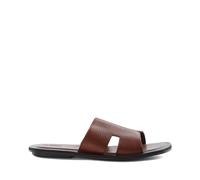 Dune London Mens INITIALLY Flat Leather Sandals Size UK 10 Flat Heel Flat Sandals