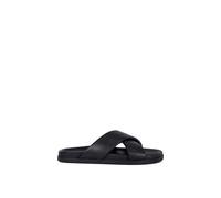 Dune London Men's 'Isaacs' Leather Sandals in Black | Size: 10 Dune London Black 10