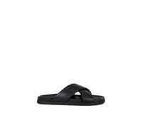 Dune London Men's 'Isaacs' Leather Sandals in Black | Size: 6 Dune London Black 6