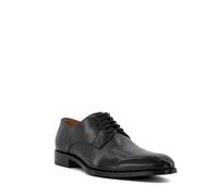 Dune London Mens SALISBURRY Premium Leather Wide Fit Derby Size UK 6 Flat Heel Oxford Shoes Black