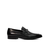 Dune Mens SCILLY Snaffle Trimmed Loafers Size UK 10 Flat Heel Black