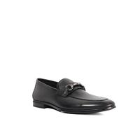 Dune London Mens Seymore Leather Snaffle Loafers Size UK 6 Flat Heel Black