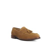 Dune London Mens Shaw Tassel Detail Loafers Size UK 12 Flat Heel Taupe