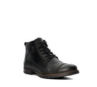 Dune London Mens Simon Leather Seam Detail Boots Size UK 7 Flat Heel Casual Boots Black