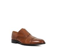Dune London Mens Soliders Leather Lace-Up Brogues Size UK 10 Tan