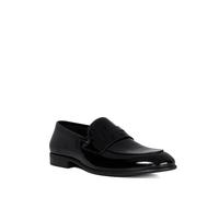 Dune London Mens Spin Slip On Penny Trim Loafers Size UK 10 Black