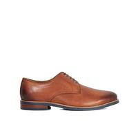 Dune London Mens Stanley Smart Lace-Up Shoes Size UK 10 Flat Heel Lace Up Shoes Brown